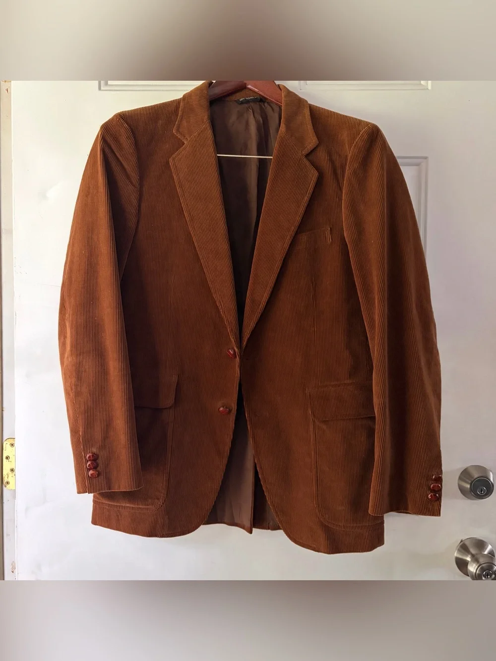 Corduroy Sport Coat in Rust Brown - Classic Men's Blazer
